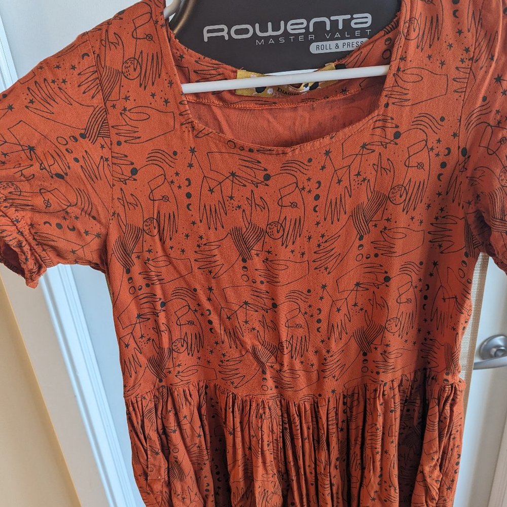 Orange/Black Witchy Vibe Dress